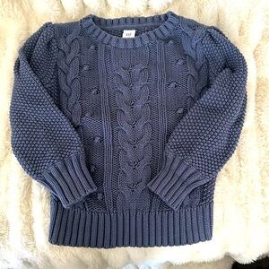 4T Beautiful slate blue sweater BabyGap